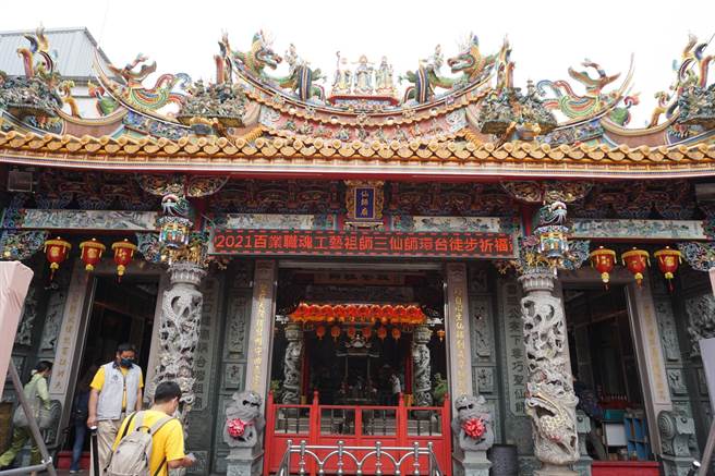 位於台中東勢的巧聖仙師開台祖廟，建廟248年首度舉辦60天環台17縣市遶境，不料遇到本土疫情爆發，不得已中途喊卡。（王文吉攝）