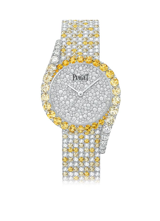 伯爵Limelight Gala Precious Zenith钻表，全球限量8只。（PIAGET提供）