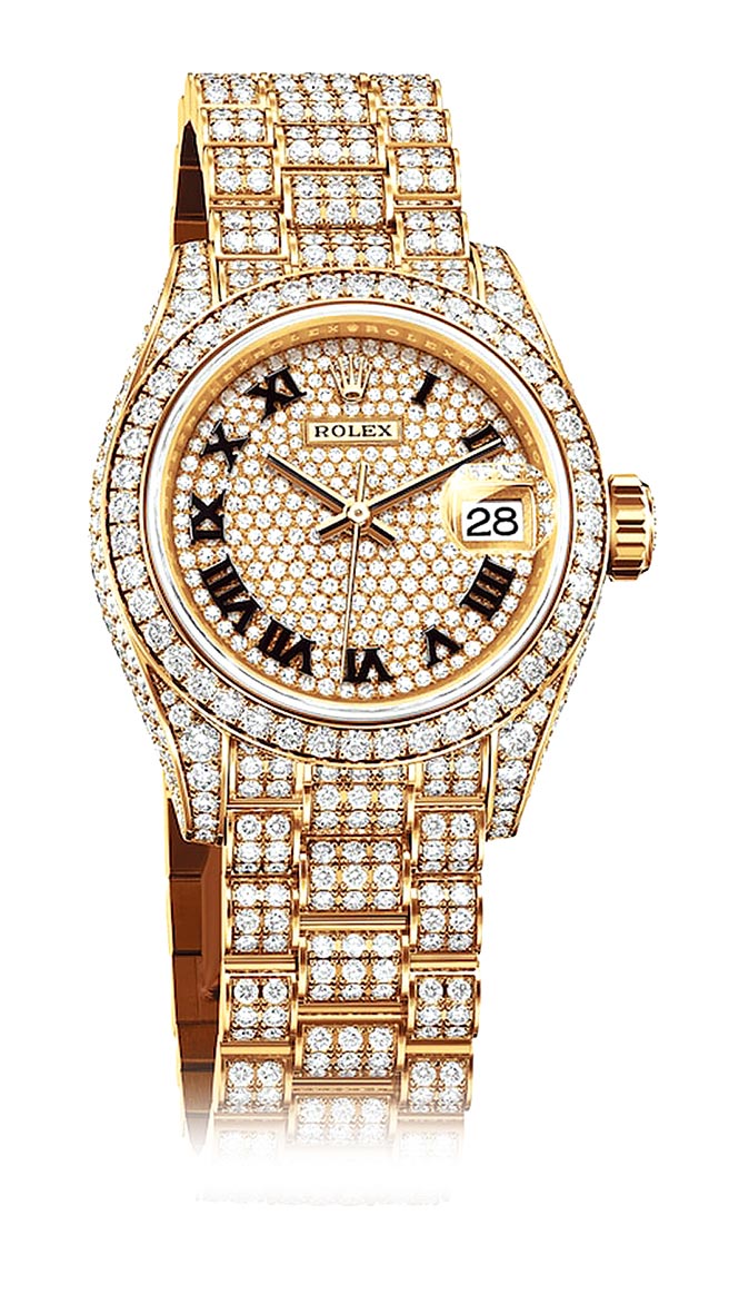 劳力士新款Oyster Perpetual Lady-Datejust蚝式恒动女用钻表。（ROLEX提供）