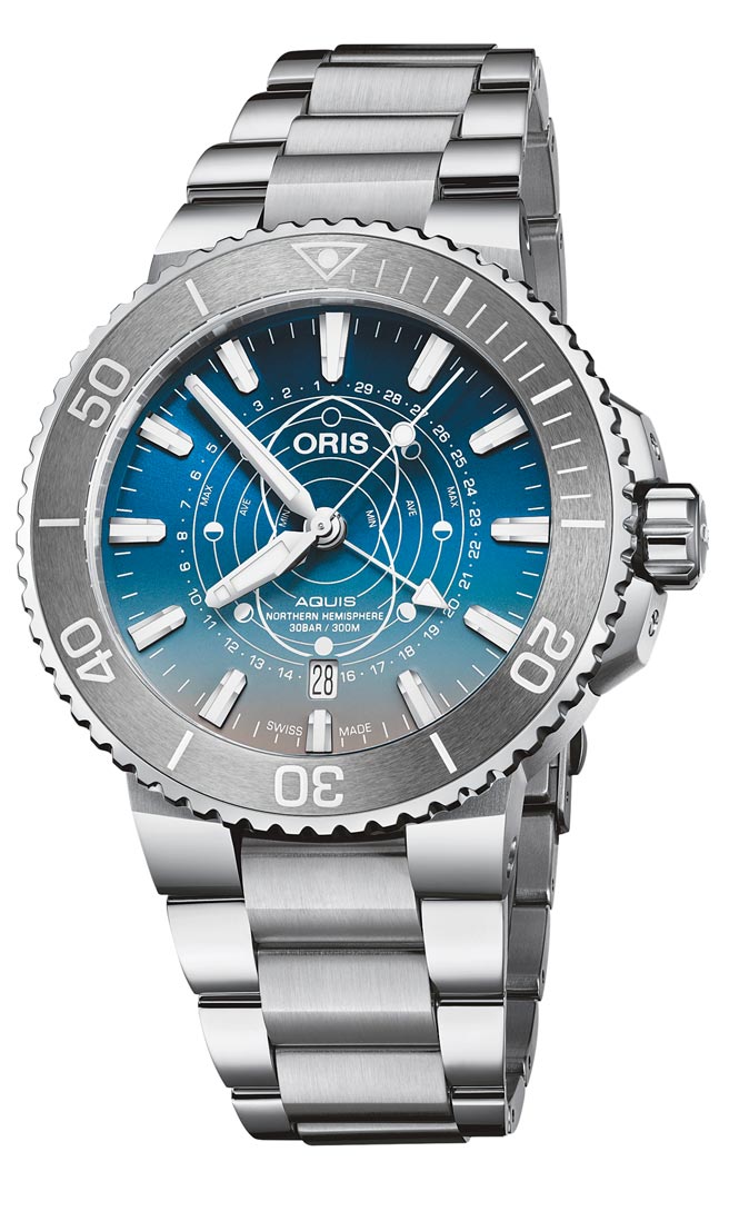 ORIS与护育潮间带Dat Watt组织合作推出联名潜水表，限量2009 只，7万7000元。（ORIS提供）