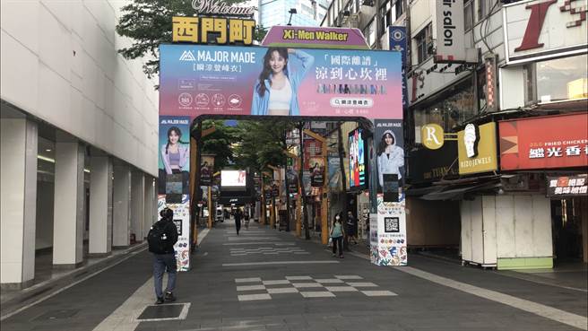 平時熱鬧的西門町則猶如空城。(攝影／陳盈臻)