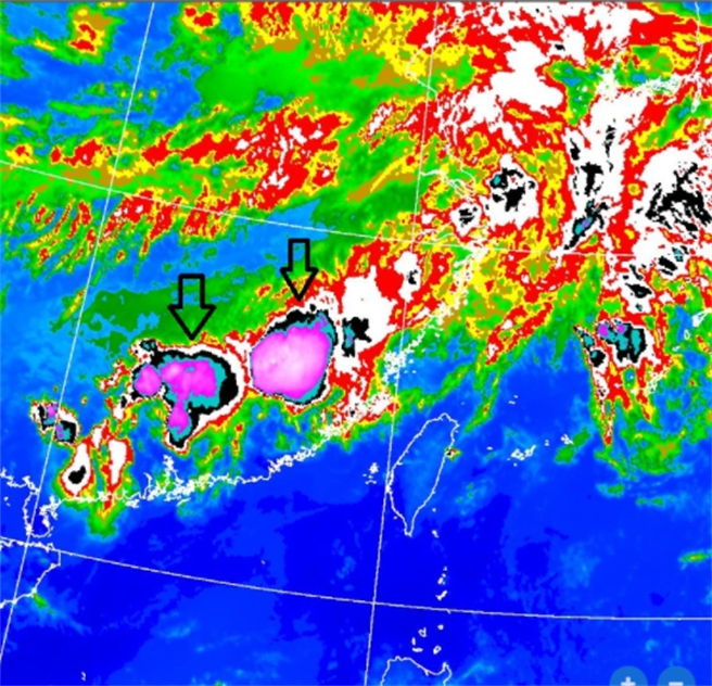 鋒面大軍來了 雲圖這區紫一塊明起雨勢狂炸 生活 中時新聞網
