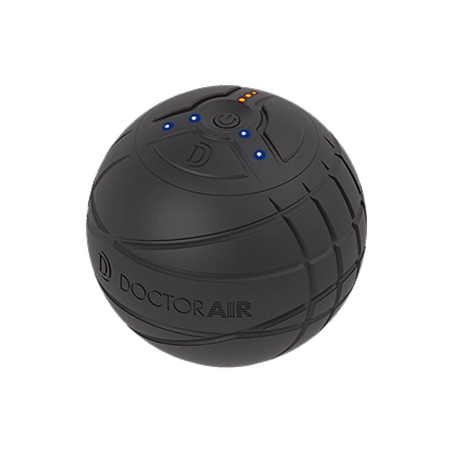DOCTOR AIR 3D震動深層按摩球，每分鐘最高可達4000次深層震動，加速身體伸展，減輕日常疲勞、舒緩僵硬部位、長時間維持相同姿勢造成的傷害，原價4190元  特價3690元。（台隆手創館提供）