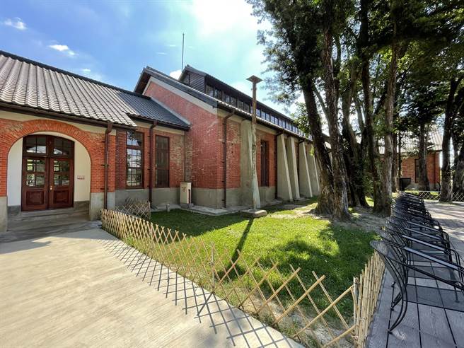 台南山上水道博物馆36棵百年罗汉松，是台湾最大的平地罗汉松群。（曹婷婷摄）