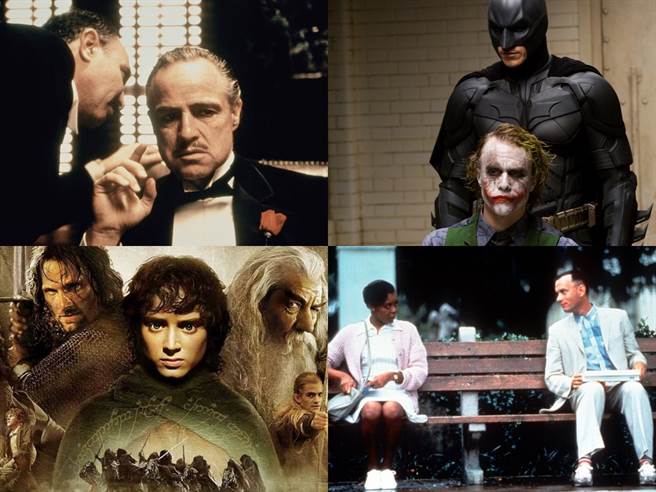 CATCHPLAY+为用户整理出15部国际权威影评网站IMDb最高分排名电影，包含《教父》系列、超级英雄电影《黑暗骑士》、《魔戒》系列电影、《阿甘正传》等。（CATCHPLAY+提供／黄慧雯台北传真）
