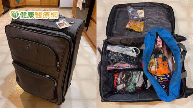 可準備一個緊急避難用的行李，若遭隔離需要到防疫旅館時也能一拉就走。(圖/健康醫療網提供)