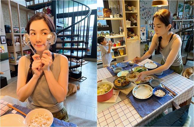 台灣疫情嚴峻，學生都暫停上課，Ella表示自己如今的工作是全職主婦。(取材自陳嘉樺 Ella臉書)