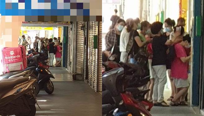 婆媽搶看診的畫面讓人看傻眼。（圖／臉書_基隆人大小事）