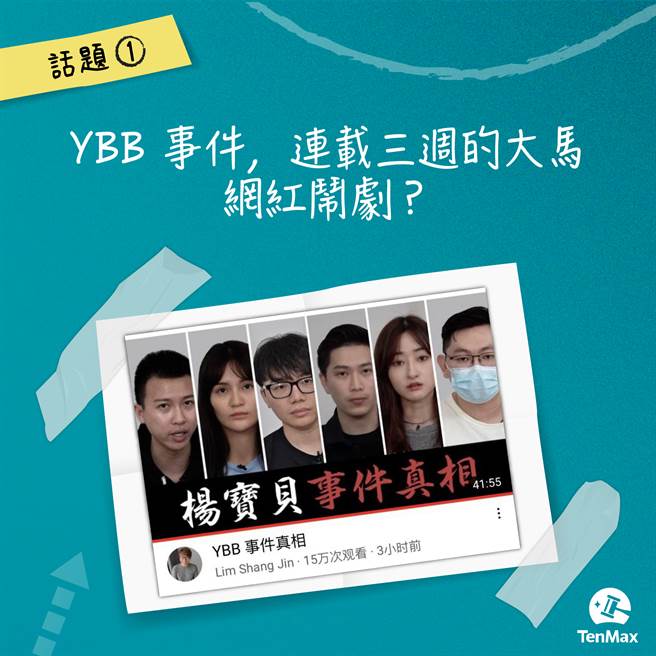 现在大马红什么？话题一｜YBB 事件，连载三周的大马网红闹剧？（TenMax提供）