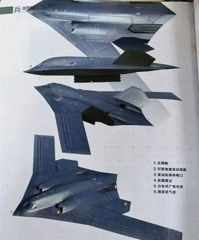 《现代兵器》（Modern Weaponry）公开了中方下一代战略轰炸机轰-20的设计图像。（现代兵器）