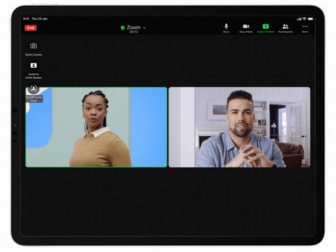 視訊利器Zoom支援iPad Pro人物居中功能可48人同框- 科技- 科技