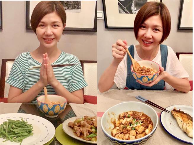 于子育居家防疫期间厨艺大进步。（摘自脸书）