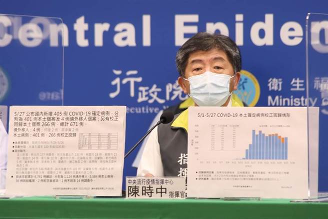 卫福部部长陈时中。（图／指挥中心提供）