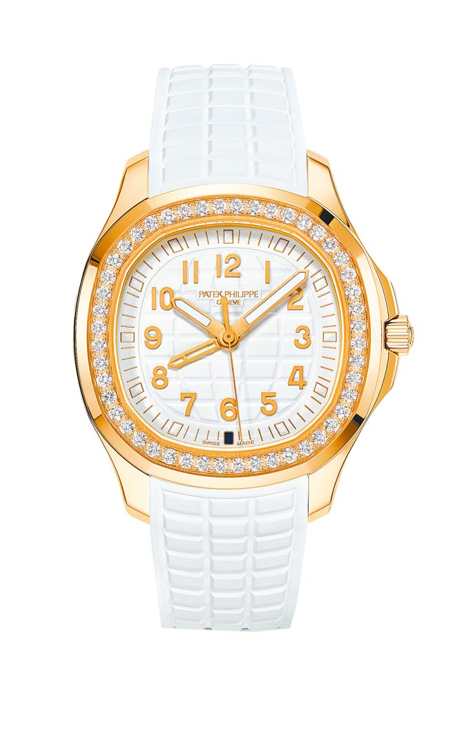 百達翡麗Aquanaut Luce Ref.5269/200R兩地時間玫瑰金鑽表，117萬3000元。（Patek Philippe提供）