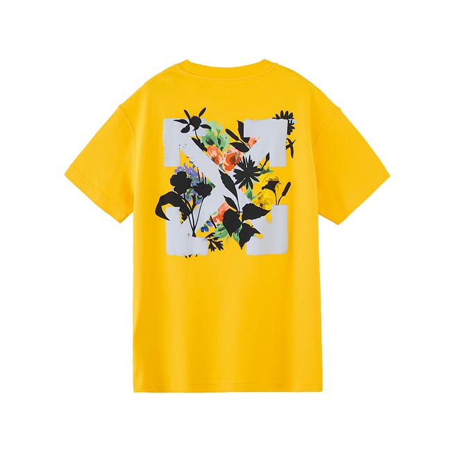 BREEZEONLINE「Off-White黄色花卉短袖上衣」，9500元。（微风提供）