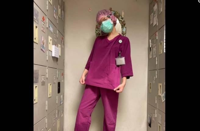 于美人不舍护理师晚辈快累坏，昨晚PO文怒揭急诊室惨况。(取自于美人脸书)