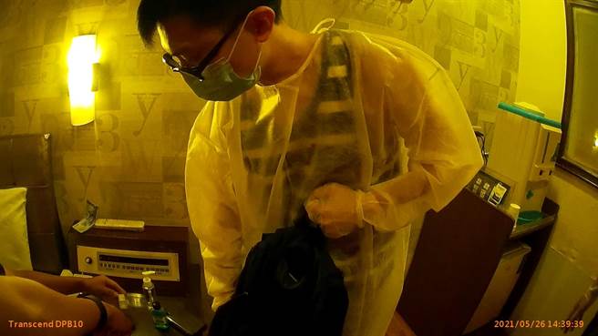 按摩男子提供客制化服务在汽车旅馆被逮。（彰化警分局提供／吴敏菁彰化传真）