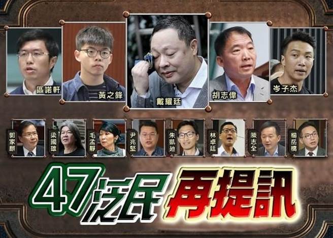 47名发起或参与去年民主派「35＋」初选人士，涉嫌违反《香港国安法》，今天开庭再审。（香港东网）
