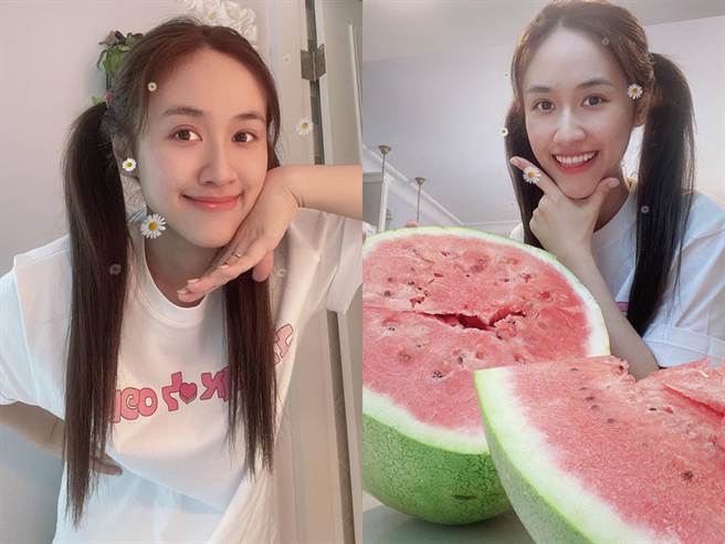 许多网友认为Sandy素顏很像爸爸宪哥。（图／IG@Sandy）