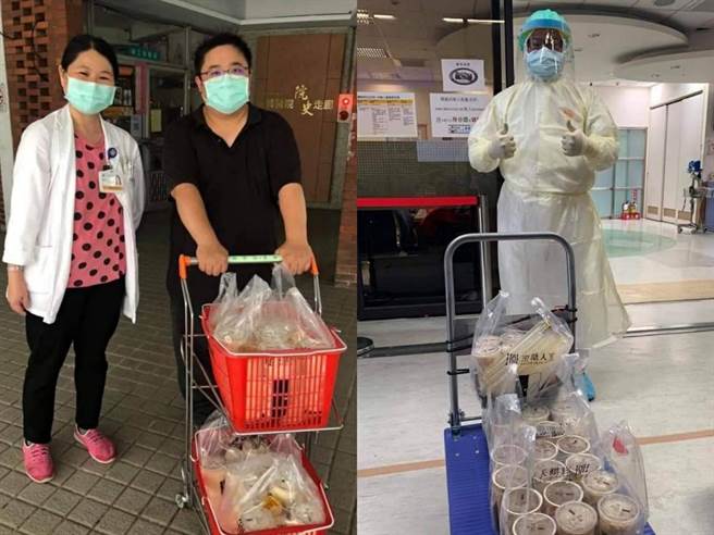 北投爱心手摇饮店送百杯饮料挺医护警消人员。（照片/《澄糖入室》提供）
