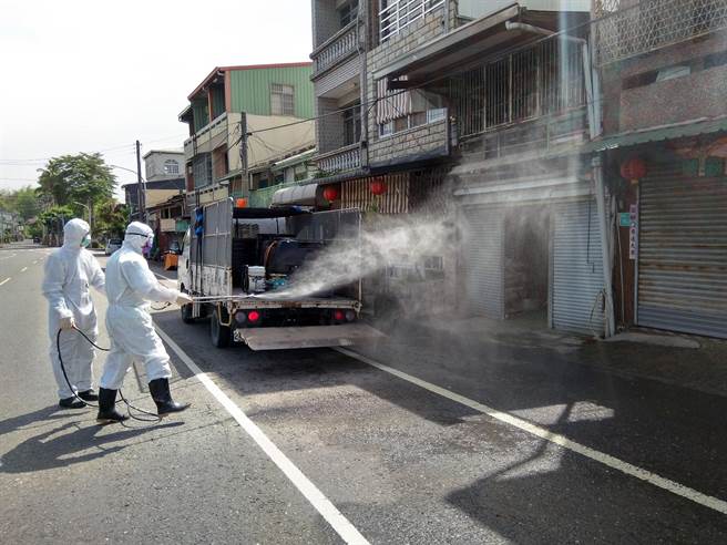 台南市1日新增1例新冠肺炎確診病例，市府已完成周遭的清消作業。（市府提供／洪榮志台南傳真）