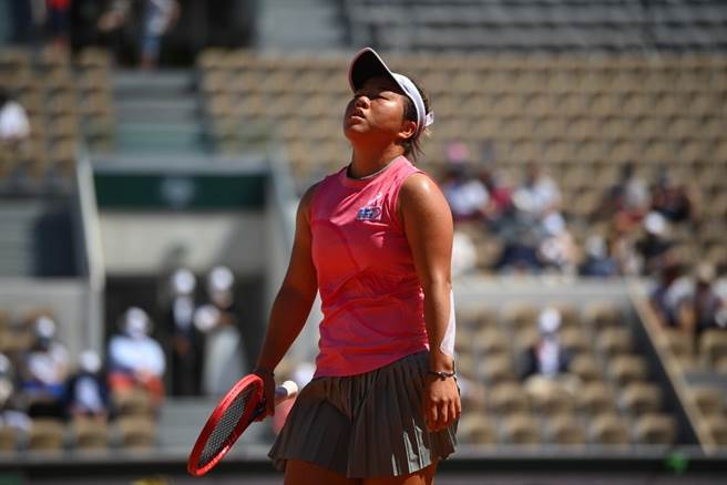 梁恩硕对自己的失误不满。（大会提供）