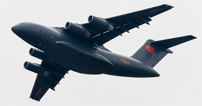 解放军运-20大型运输机的资料照。（新华社）