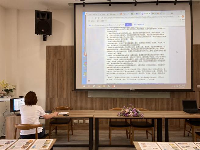 公館國中受限疫情關係，以線上旅展方式舉辦東南亞周活動。（公館國中提供／謝明俊苗栗傳真）