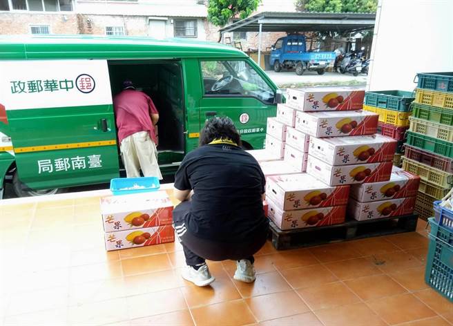台南山区农友农产改寄邮局快捷，邮局将提早成立上收中心。(杨沁涓提供／刘秀芬台南传真)