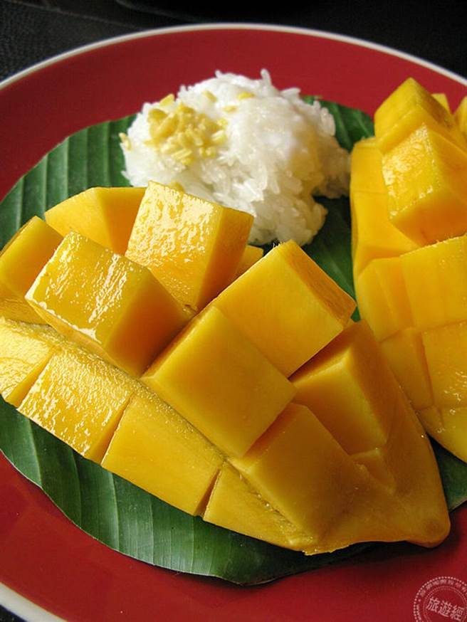 泰国美食_芒果糯米(图：旅游经提供)  
