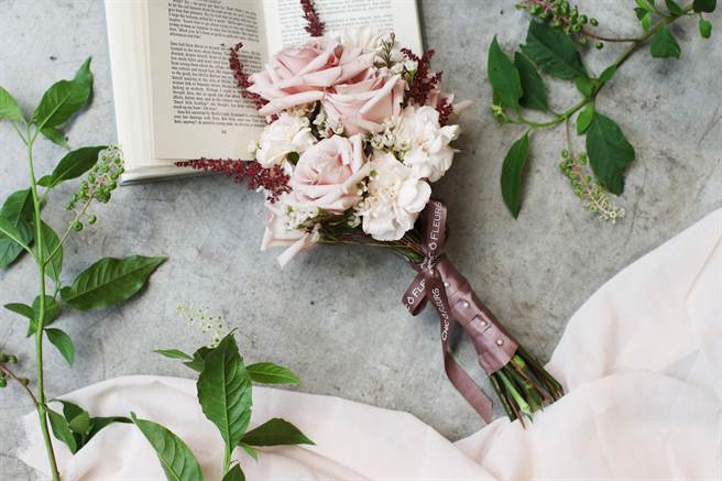 Chic o Fleurs希朵花艺设计表示，韩式捧花也十分受欢迎。（希朵花艺提供）