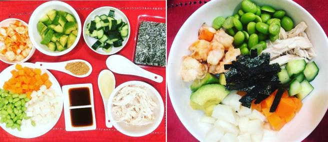 谭敦慈分享改良版的波奇饭食谱。(图/取自谭敦慈粉丝页)