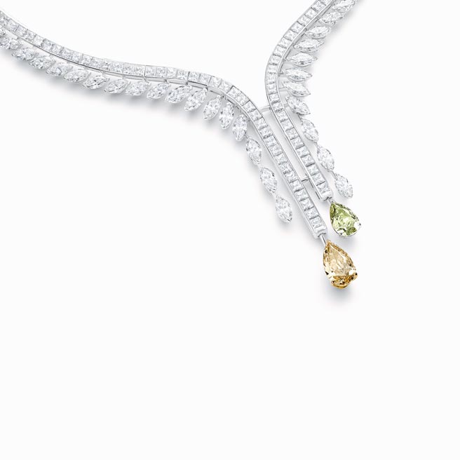 De Beers在电影中出现的Cupid钻石项炼。（De Beers提供）