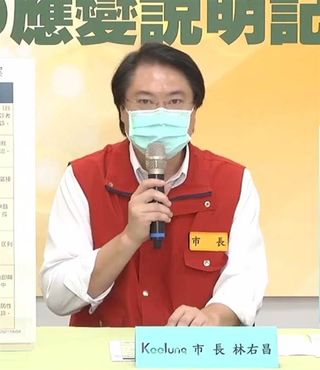 基隆市長林右昌。（摘自林右昌臉書／張穎齊台北傳真）