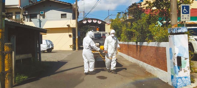 台南市白河区家庭群聚确诊者再加2，相关涉足场所均已完成清消。（台南市政府提供／曹婷婷台南传真）