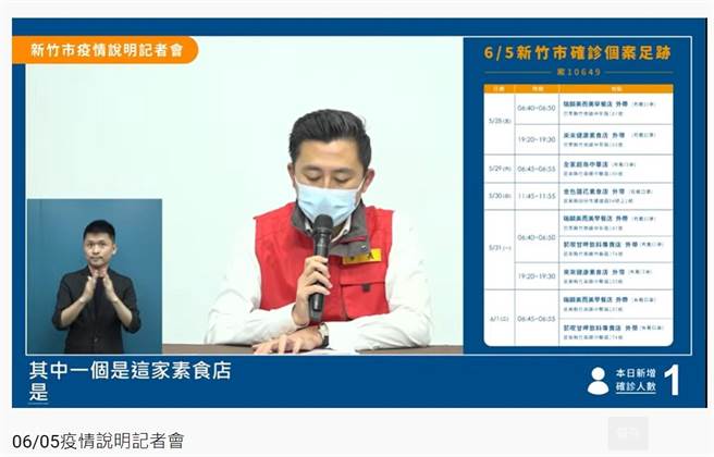 新竹市一名京元电子竹南厂员工确诊，足迹单纯，都在苗栗。（撷自网路／邱立雅竹市传真）