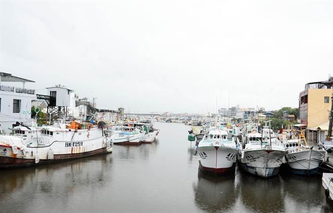 受到氣候不穩及豪大雨勢影響，東港及小琉球籍漁船皆陸續進港，暫時泊靠港區。（林和生攝）
