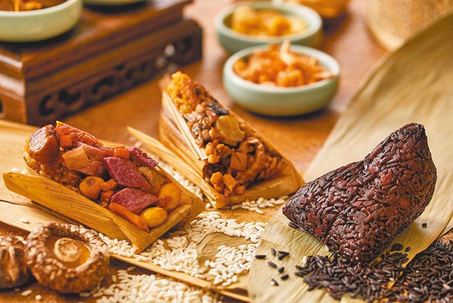 Global Mall的台北新板希尔顿饭店「粽情粽义礼盒」，原价900元，7日前优惠价855元。（Global Mall提供）