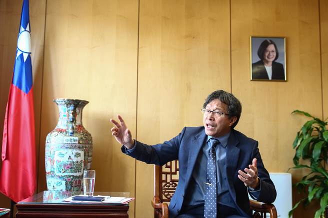 駐德代表謝志偉。（謝志偉）