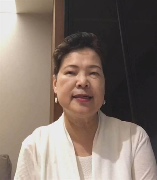 經濟部長王美花今天以錄影方式現身，謝謝外界關心，並表示自己健康情形良好。（經濟部提供)