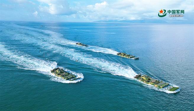 北京规划对台进行4场战役，包括：联合打击、封锁、反干预行动、两栖攻击。其中前3项完全有能力完成，仅两栖攻击尚未能保证一定成功。（图／中国军网）