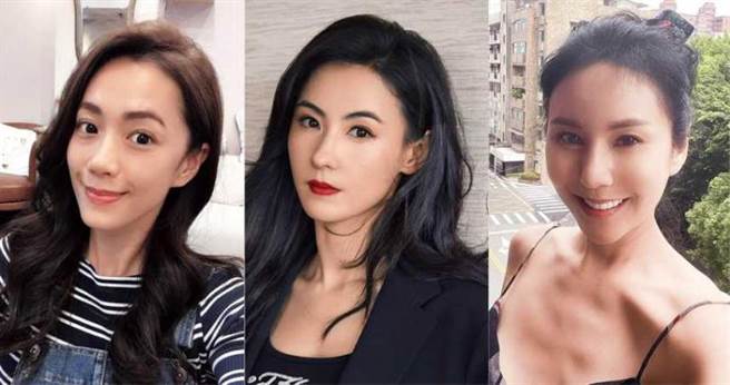 （左）柯以柔、（中）张柏芝、（右）洪晓蕾。