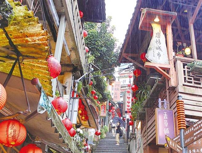 台湾景点九份老街。（资料照）