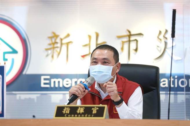 確診首度跌破100 新北仍強化三級，侯友宜最新說明。(中時資料庫)
