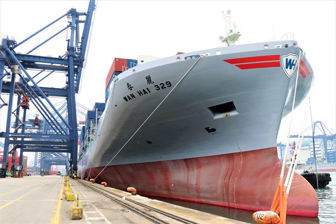 万海货柜轮。（资料照）