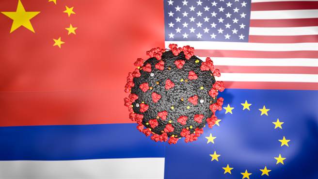 受疫情應對政策影響，美國作為全球領袖大國的聲譽在歐洲嚴重受損，中國的形象則持續小幅上升。（圖／Shutterstock)