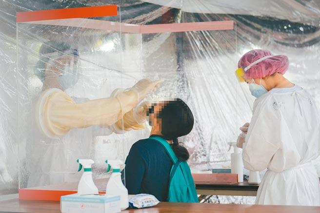 竹科专案筛检站5日启用，截至7日有5人PCR阳性。（新竹市政府提供）