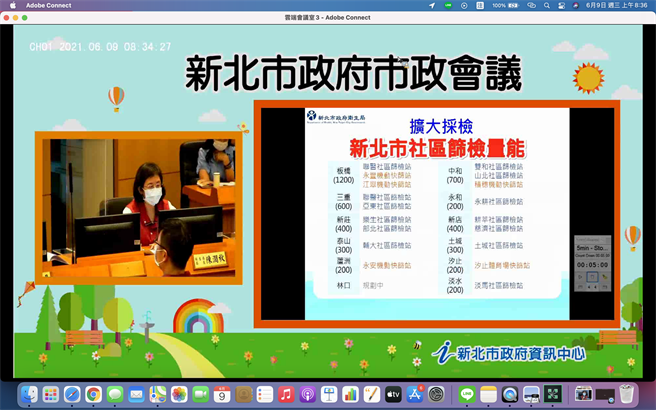 新北市府今召开市政会议。（翻摄）