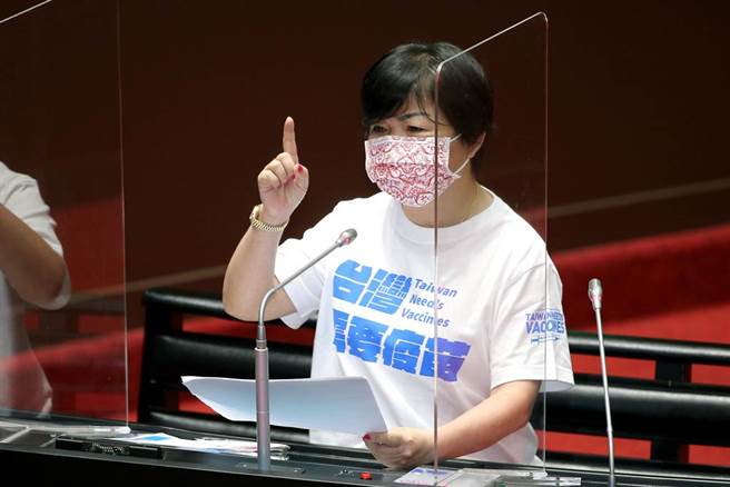 国民党立委杨琼璎对苏揆的回应「无言以对」。（黄世麒摄）
