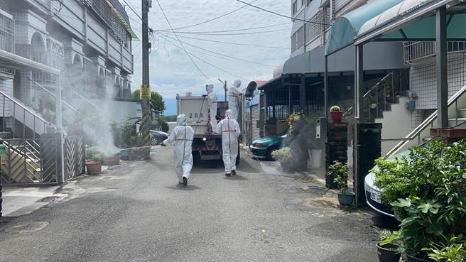 嘉义县环保局已针对案12038的足迹进行周边环境大清消。（嘉义县政府提供∕吕妍庭嘉义传真）